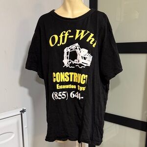 Off-White Black and Yellow Graphic Tee